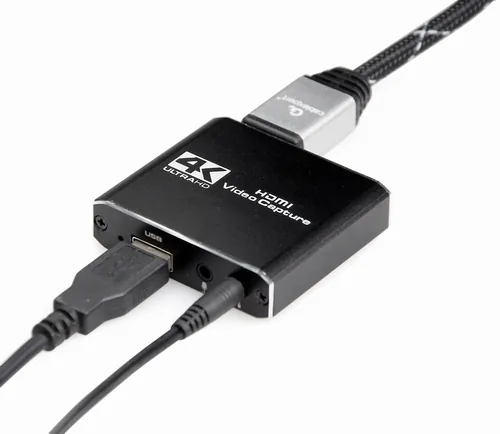 gembird USB-HDMI-Grabber, 4K, Pass-Through-HDMI