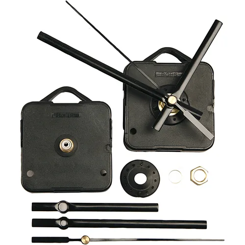 Creativ Company Mechanisches Uhrwerk Schwarz, max. Plattenstärke: 10 mm - Selbstklebend: Nein - Verpackungseinheit: 1 Stück - Detailfarbe: Schwarz - Produkttyp Kleinteile: Mechanisches Uhrwerk - Uhrzeiger