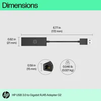 HP USB 3.0 to Gigabit RJ45 Adapter G2 scheda di interfaccia e adattatore