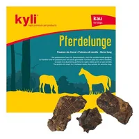 kyli Kausnack Pferdelunge 250 g - Tierbedürfnis: Zahnpflege & Atem - Packungsgrösse: 250 g - Produkttyp: Ergänzungsfutter - Fleischsorte: Pferd - Tierart: Hund
