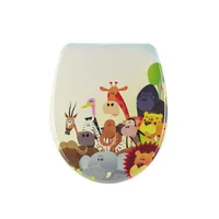 diaqua® Toilettensitz Nice Animals Absenkautomatik, Mehrfarbig - Breite: 36.5 cm - Länge: 45 cm - Detailfarbe: Mehrfarbig