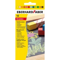 Eberhard Faber Wandtafelkreide Farbig, 12 Stück - Verpackungseinheit: 12 Stück - Set: Ja - Detailfarbe: Mehrfarbig - Eigenschaft-Stift: Keine - Farbstifte & Wachsmalstifte-Art: Wandtafelkreide - Anwender: Erwachsene