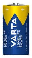 Varta Batterie Longlife Power C , 2 Stück - Gewicht: 65.8 g - Verpackungseinheit: 2 Stück - Chemisches System: Alkali Mangan - Batterietyp Bauform: LR14 / C / Baby / 4014 / 4114 / 4714 / 8014 / 814 / LR14EE / AM2 / Size L / MN1400 / ID1400 / E93 / LR14N /