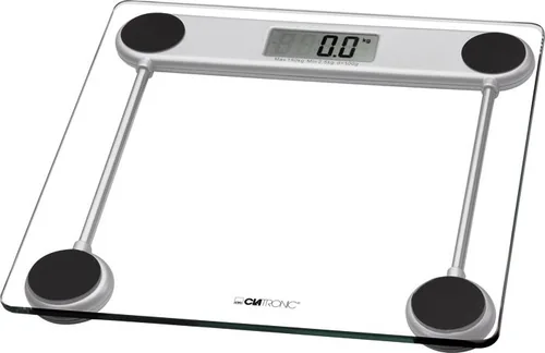 Clatronic PW 3368 Electronic Personal Scale (Transparent/Silver)