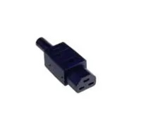 BACHMANN Kaltgertekupplung IEC320 C21 16A/250VAC 155, Schraubanschlu, schwarz