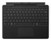 Microsoft Surface Pro Keyboard - Tastatur - mit Trackpad, Beschleunigungsmesser, Surface Slim Pen 2 Ablage- und Ladeschale - QWERTY - Niederlande - Schwarz - für Microsoft Surface Pro 8, Pro 8 for Business, Pro 9, Pro 9 for Business, Pro 10 for Business