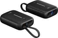 Powerbank 10.000 mAh, integriertes USB-C Kabel 13cm, 20 Watt