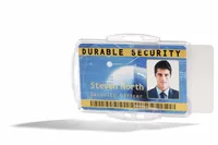DURABLE Ausweishalter f. 2 Karten 54x85mm 10er Pck
