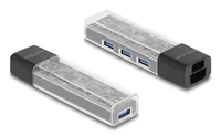 Delock USB-Hub USB-C/A - 4x USB-A 3.0 - Stromversorgung: USB-C - Anzahl Ports: 4 - Detailfarbe: Schwarz - USB Standard: 3.0/3.1/3.2 Gen 1 (5 Gbps) - USB Anschluss 2 (Endgerät): USB-A - USB Anschluss 1 (Quelle): USB-A - USB-C