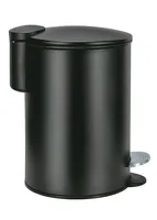 Kleine Wolke Treteimer Silence 3 l, Schwarz - Fassungsvermögen: 3 l - Anzahl Behälter: 1 - Detailfarbe: Schwarz - Form: Rund - Material: Metall