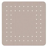 Wenko Duschwanneneinlage Mirasol Taupe - Breite: 54 cm - Länge: 54 cm - Detailfarbe: Taupe - Detailmaterial: Kautschuk - Grundmaterial: Kunststoff