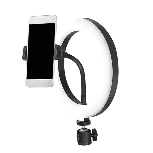 Logilink Smartphone-Ringlicht, DM 20cm, 1.8m Kabel