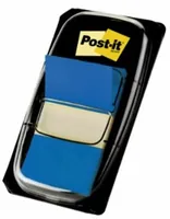Post-It Index Flags, Medium, Blue, 25.4 mm x 43.2 mm, 50 Flags/Dispenser, 1 Dispenser/Pack