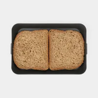 Brabantia Lunchbox Make & Take 2 l, Dunkelgrau - Materialtyp: Kunststoff - Unterteilungsmöglichkeit: Nein - Material: Kunststoff - Detailfarbe: Dunkelgrau - Mikrowellenfest: Ja - Spülmaschinenfest: Ja