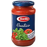 Barilla Pastasauce Sugo Basilico 400 g - Produkttyp: Tomatensaucen vegetarisch - Nährwertangabe pro: 100 g - Energiegehalt (in kj): 268 KJ - Energiegehalt (in kcal): 64 Kcal - Fett: 2.6 g - Gesättigte Fettsäuren: 0.3 g
