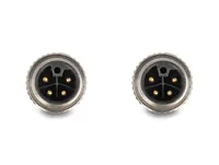 Delock M12 Kabel L-kodiert 5 Pin Stecker zu Stecker PUR schleppkettentauglich 2 m grau