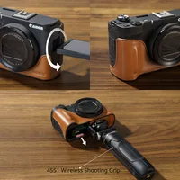 Smallrig Ledertaschen-Set für Canon PowerShot V1 Braun - Tragemöglichkeit: Handriemen - Detailfarbe: Braun - Zusatzfächer: Nein - Bauform Kamera: Digitalkamera - Kamerataschenart: Case