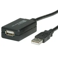 VALUE USB 2.0 Verlngerung aktiv mit Repeater schwarz 12m
