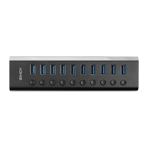 LINDY 10 Port USB 3.0 Hub mit Ein-Ausschaltern