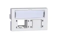 R&M Netzwerkdose FLF 2 Port leer weiss für Kat 6A - Detailfarbe: Weiss - Montage: Aufputz - Serie: FLF - E-Nr.: 967622105 - Schirmung: Nein - Schnittstellen: R&M freenet - 2x RJ-45
