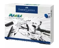 Faber-Castell Tuschestift PITT Artist Manga Starter Set 19-teilig - Strichstärke: Medium (M) - Brush - 0.5 mm - B - XS - Set: Ja - Verpackungseinheit: 19 Stück - Eigenschaft-Stift: Wasserfest - Anwender: Kreativbedarf - Fasermaler & Fineliner Art: Tusches