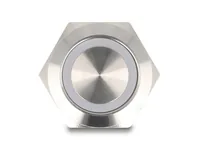DeLOCK 20979 push-button panel Silver