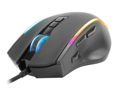 Speedlink Gaming-Maus DECUS NX RGB Schwarz gummiert - Maus Features: Programmierbare DPI-Einstellung - RGB-Beleuchtung - Bedienungsseite: Rechtshänder - Detailfarbe: Schwarz - Gewicht: 152 g - Verbindungsart: Verkabelt - Schnittstelle: USB-A