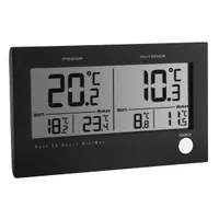 TFA Dostmann Funk-Thermometer TWIN - Detailfarbe: Schwarz - Anwendungsbereich: Temperaturmessung - Typ: Thermometer