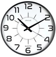 UNiLUX Wanduhr Maxi Pop Ø 37.5 cm, Schwarz - Form: Rund - Detailfarbe: Schwarz - Uhrtyp: Analog - Funksignal: Nein - Funktionen: Zeit - Detailmaterial: Glas - Kunststoff