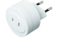 STEFFEN Reiseadapter USA – CH - Anzahl Pole: 2 - USB Ladeanschluss: 0 - Adapter Dose: Vereinigte Staaten - Adapter Stecker: Schweiz