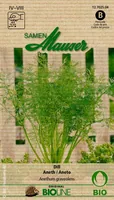 Samen Mauser Samen Bioline Dill, einjähriger - Aussaatzeit: April - August - Juli - Juni - Mai - Sonneneinstrahlung: Sonnig - halbschattig - Saattyp: Bioline - Gemüsegruppen: Kräuter - Erntezeit: August - Juli - Oktober - September - Bio Zertifizierung: O