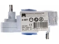 Max Hauri AG 131845 electrical timer Blau, Weiß Täglicher Timer