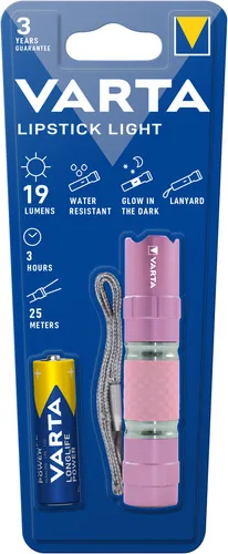 Varta Lipstik Pink Universal flashlight LED