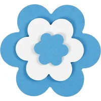 Creativ Company Motivstanzer Blumen 3 Stück - Durchmesser: 7.5 cm - 4.9 cm - 2.5 cm - Motiv: Blume