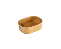 BioPak Salat-Schale Brick Box Mini 150 ml, Braun, 50 Stück - Detailfarbe: Braun - Materialtyp: Papier - Material: Pappe - Verpackungseinheit: 50 Stück