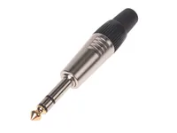 Bemero Stecker BC2002NI-M 6.3 mm Stereo Klinkenstecker Nickel - Audio Steckertyp: Klinke 6.3 mm - male - Anwendungsbereich: Live/Bühne - Installation - Studio