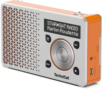 Technisat DigitRadio 1 Orange - Radio Tuner: FM - DAB+ - Stromversorgung: Akkubetrieb - Detailfarbe: Orange - Ausstattung: Keine weitere Ausstattung - Typ: Tischradio