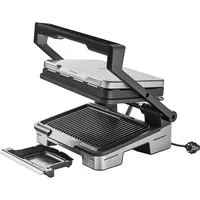 WMF Kontaktgrill Profi Plus Perfection 2180 W - Produkttyp: Kontaktgrill - Höhenverstellbar: Nein - Detailfarbe: Silber - Schwarz - Leistung: 2180 W - Temperatur einstellbar: Nein - Anzahl unterschiedliche Grillplatten: 2