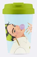 BioLoco Outdoor-Becher Easy Cup-Ocean eyes 350 ml - Produkttyp: Becher - Material: Polylactid Acid (PLA) - Silikon - Polypropylen (PP) - Biologisch abbaubar: Ja - Zertifikate: Keine Zertifizierung - Set: Nein - Zusammenklappbar: Ja
