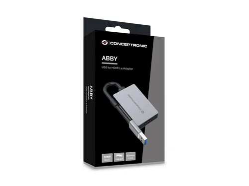 CONCEPTRONIC Adapter USB-A3.0->HDMI1.4 1080P60Hz grau