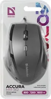 MOUSE DEFENDER ACCURA MM-362 CZARNA OPTICAL 1600DPI 6P