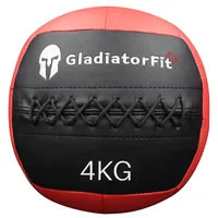 Gladiatorfit Medizinball Ultra-strapazierfähiger Wall Ball 4 kg - Nachhaltigkeit: Nicht angegeben - Gewicht: 4 kg - Sportart: Fitness - Farbe: Rot - Schwarz