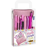 BIC Kugelschreiber Pink und Purpleset 10-teilig - Verpackungseinheit: 1 Stück - Set: Ja - Schriftfarbe: Mehrfarbig - Strichstärke: 0.3 mm - 0.7 mm - 0.35 mm - Stiftfarbe: Pink - Violett - Eigenschaft-Stift: Ergonomisch