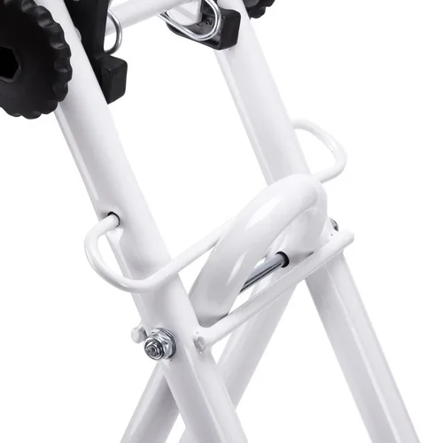 MSV Bügelstuhl Weiss - Breite: 43 cm - Höhe: 97 cm - Tiefe: 620 mm - Material: Stahl