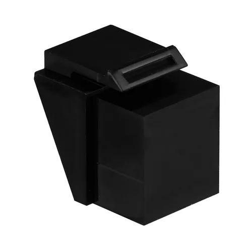 EFB Blindeinsatz RJ45 schwarz RAL9011, fr Keystoneausbrche, VPE 100
