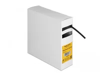 Delock Schrumpfschlauch Box mit Innenkleber, 5 m x 3.2 mm - Detailfarbe: Schwarz - Länge: 5 m - Durchmesser: 3.2 mm - Material: Polyolefin