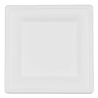 FURBER Einwegteller 20 cm, 50 Stück, Weiss - Produkttyp: Einwegteller - Materialtyp: Pflanzliche Faser - Material: Zuckerrohrpulpe (Bagasse) - Detailfarbe: Weiss - Verpackungseinheit: 50 Stück