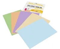 Poli-Tape Aufbügelfolie Pastel A4, mehrfarbig, 5 Stück - Geeignet für Drucker: Nein - Detailfarbe: Aprikose - Beige - Eisblau - Salbeigrün - Violett - Aussenanwendung: Nein - Selbstklebend: Nein - Aufbügelbar: Ja - Folientyp: Aufbügelfolie Effekt