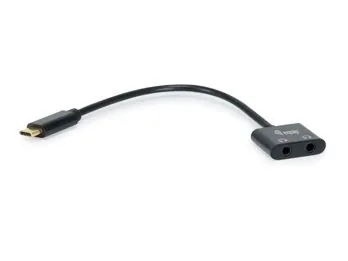 Equip Adapter USB-C->2x3-Pin 3.5mm StBu DAC 0.15m schwarz