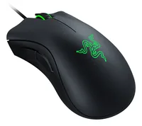 Razer Gaming-Maus DeathAdder Essential Schwarz - Maus Features: Programmierbare Tasten - Bedienungsseite: Rechtshänder - Detailfarbe: Schwarz - Gewicht: 96 g - Verbindungsart: Verkabelt - Schnittstelle: USB-A